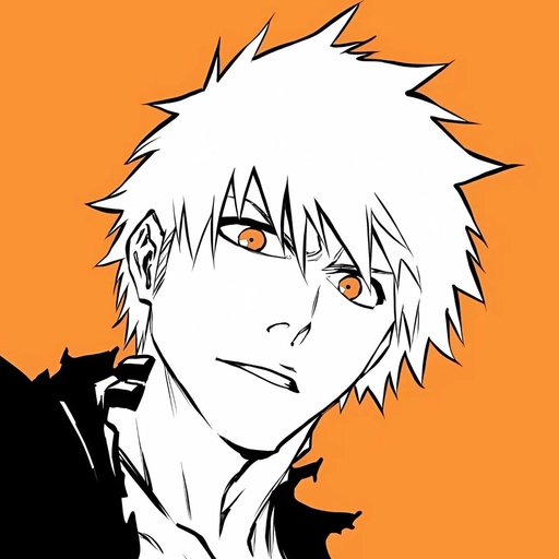 white ichigo pfp cartoon