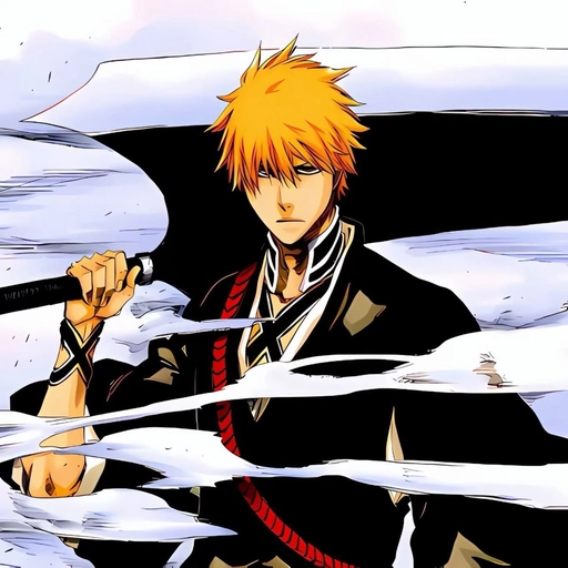 ichigo pfp bleach style