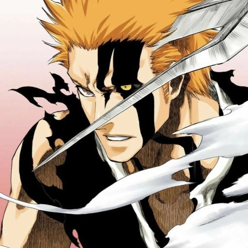 ichigo pfp black and white art