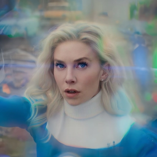 invisible woman hero pose pfp