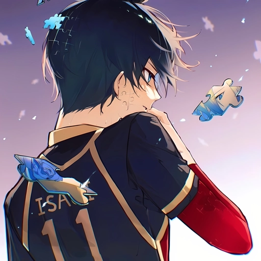 isagi pfp digital art