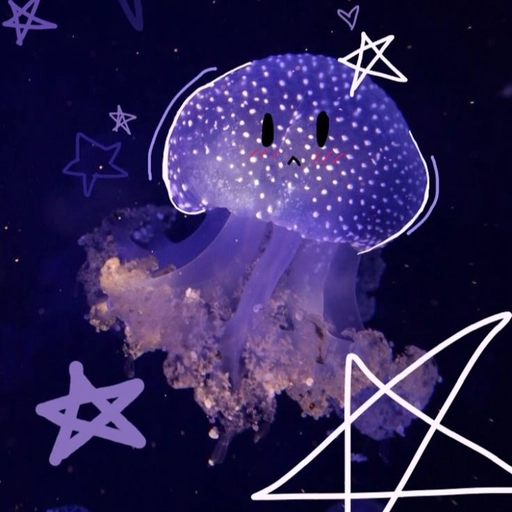 aesthetic moon jellyfish pfp icon