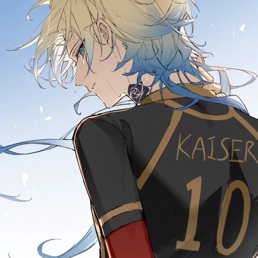 blue michael kaiser pfp art