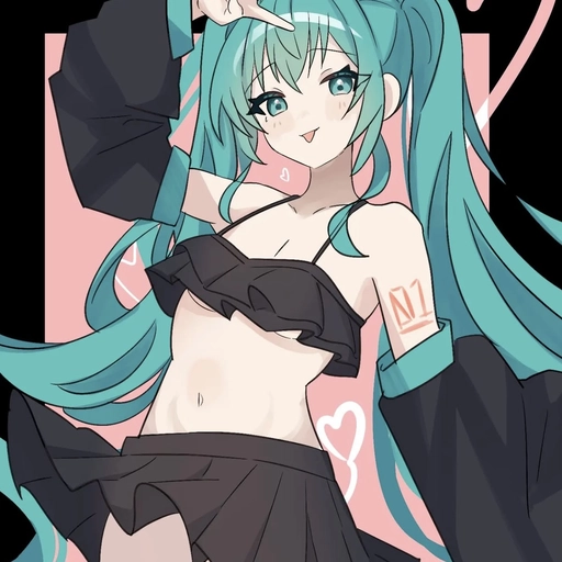 kawaii hatsune miku pfp playful
