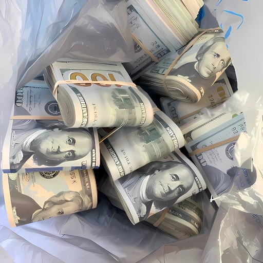 flexing money pfp artwork