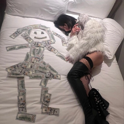 flexing money pfp art