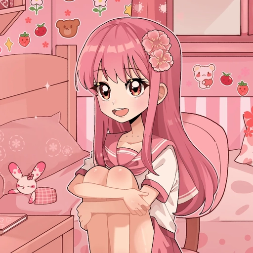 pink anime pfp aesthetic kawaii girl