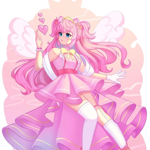 cute anime pink pfp