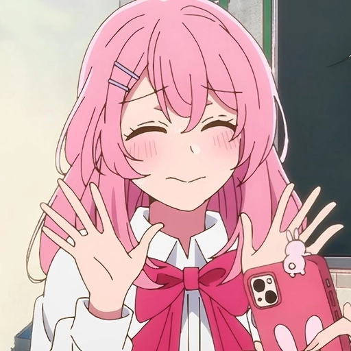 pink anime pfp icon