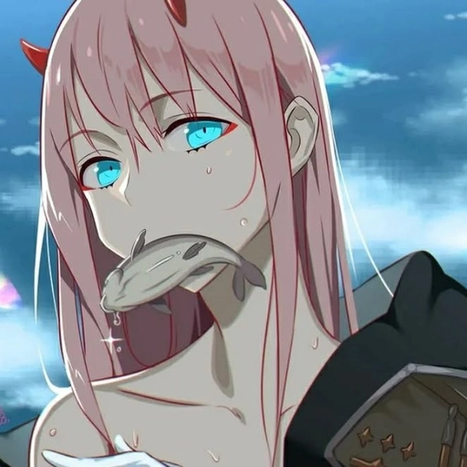 pink anime girl pfp