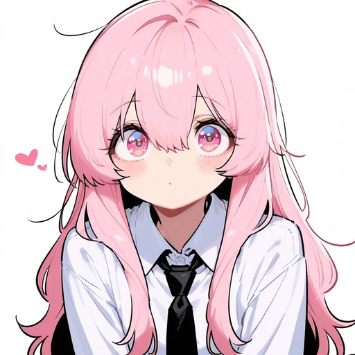 anime pfp with pink hair