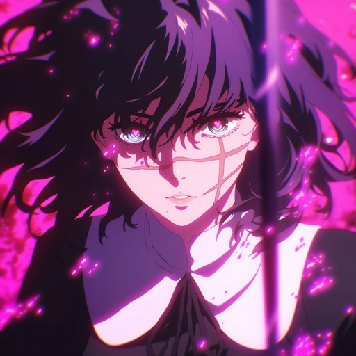 purple aura anime pfp magical