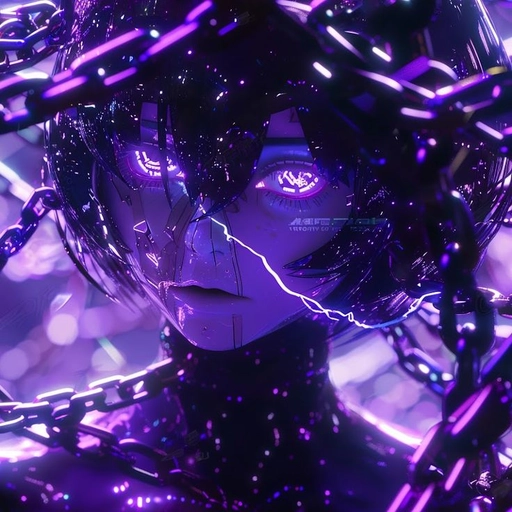 dark purple anime pfp moody