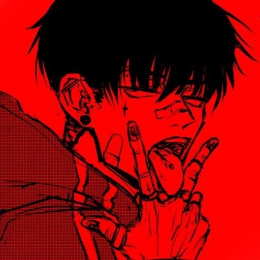 red aesthetic pfp art