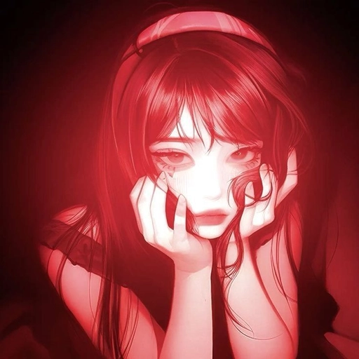 chic red aesthetic pfp