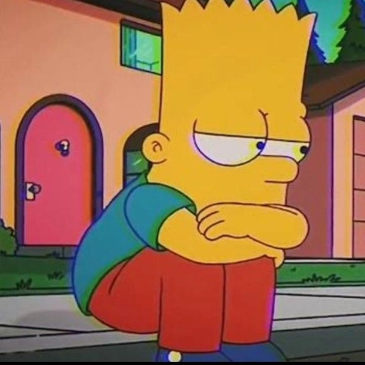 sad bart pfp aesthetic