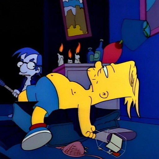 sad bart pfp cartoon