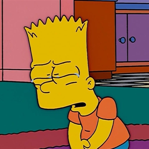 sad mood bart simpson pfp