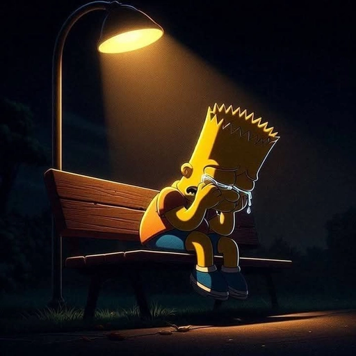 bart simpson pfp lonely