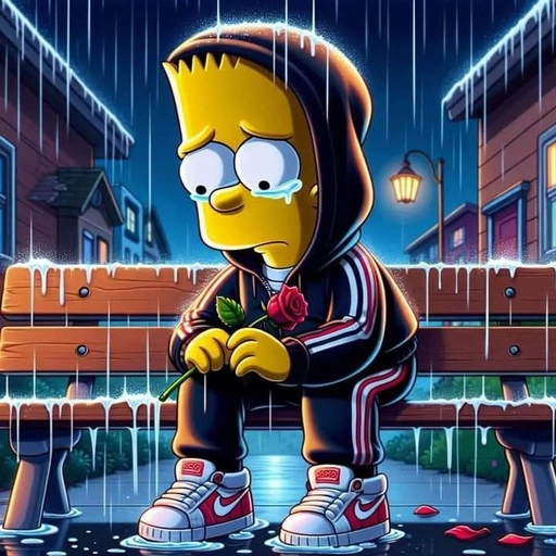 bart simpson pfp upset