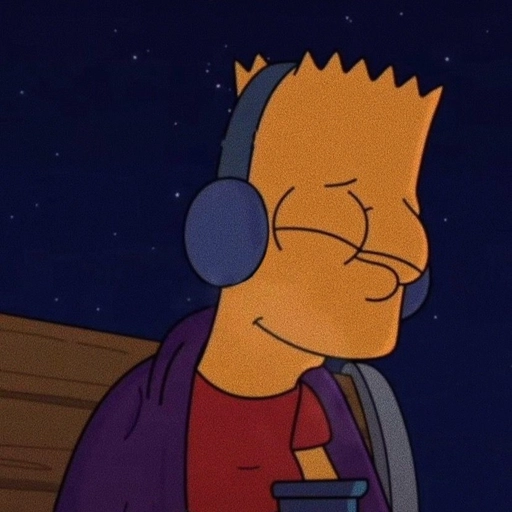 sad bart simpson pfp cute style