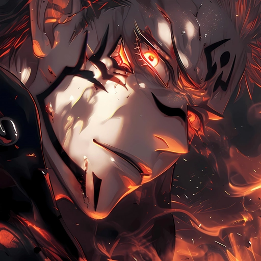 black and red sukuna pfp