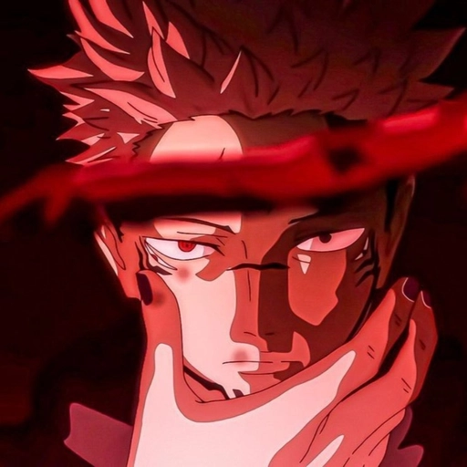 black and red sukuna profile picture