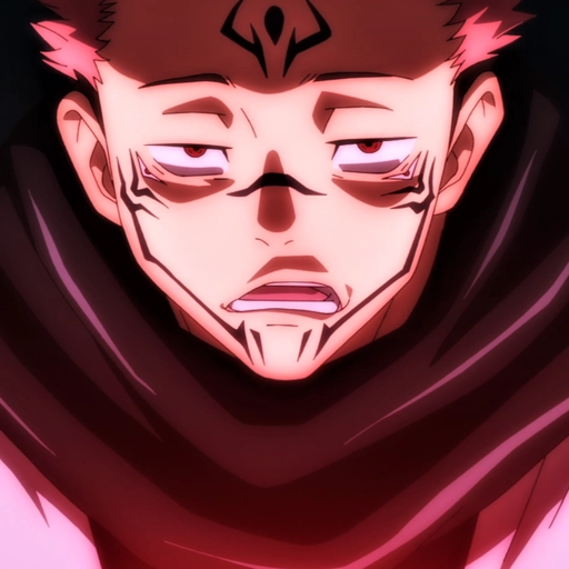 sukuna with flames anime profile pic