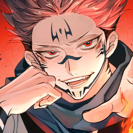 sukuna smirk profile avatar 4k