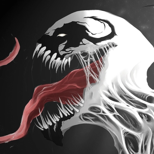 venom pfp minimalist art