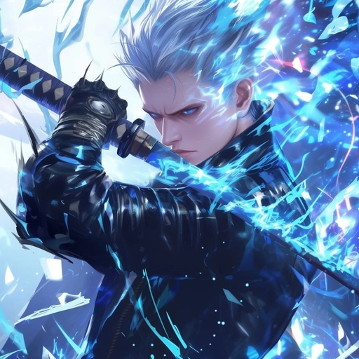 vergil dmc pfp fan drawing