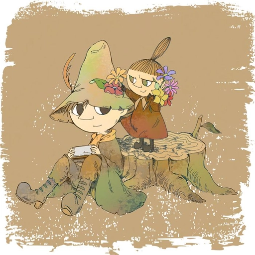Snufkin cartoon fan art pfp