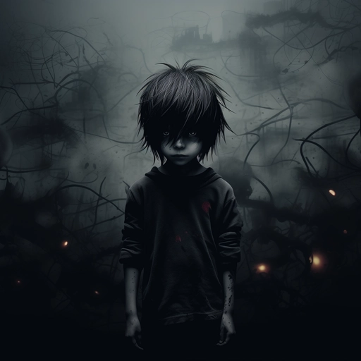 dark aesthetic emo anime girl pfp dp