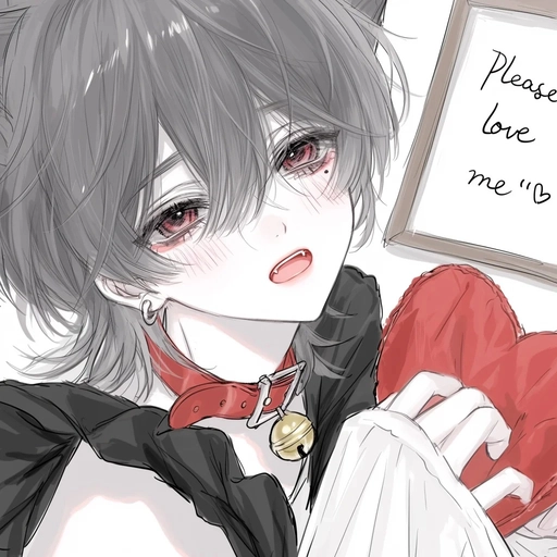 pink femboy anime profile picture