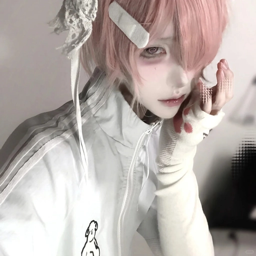 soft cute pink aesthetic femboy pfp