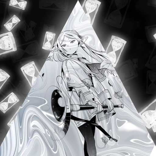 frieren pfp anime white style