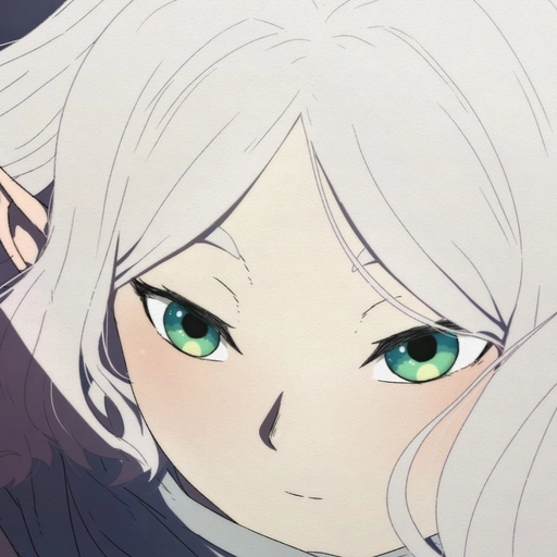 profile icon frieren pfp white cute