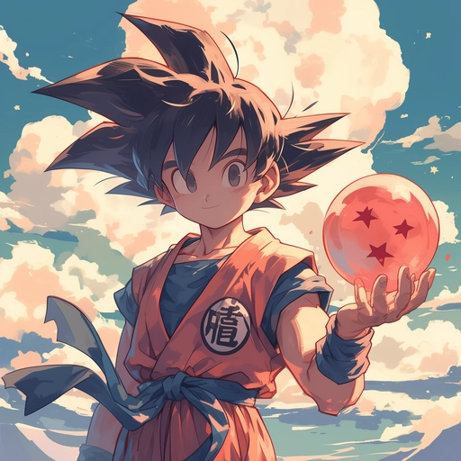 aesthetic goku pfp minimal