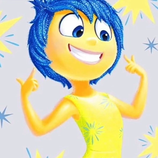 joyful inside out pfp cartoon