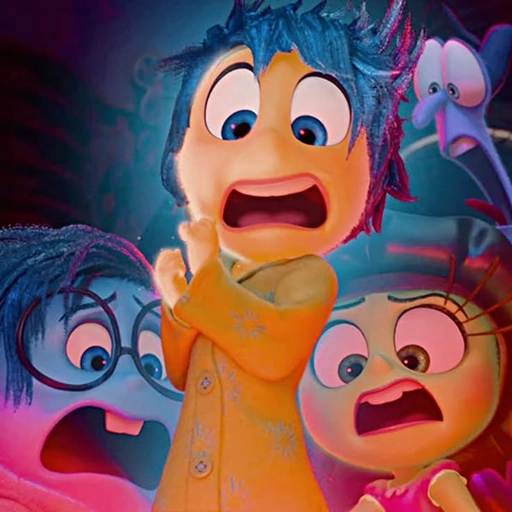 colorful inside out joy pfp