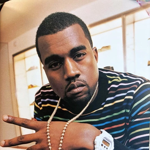 kanye pfp digital face