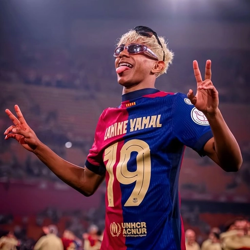 football pfp lamine yamal