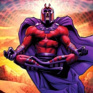 magneto pfp red glow