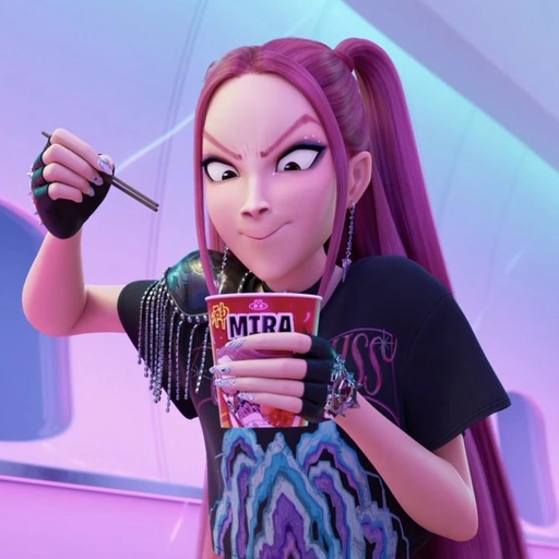 mira demon hunters pfp stylish wallpaper