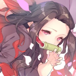 nezuko pfp pastel