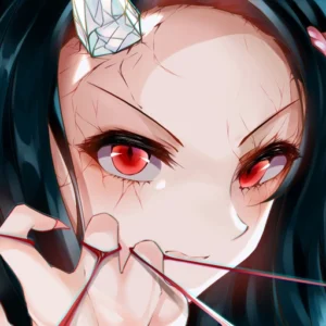 nezuko pfp cheerful