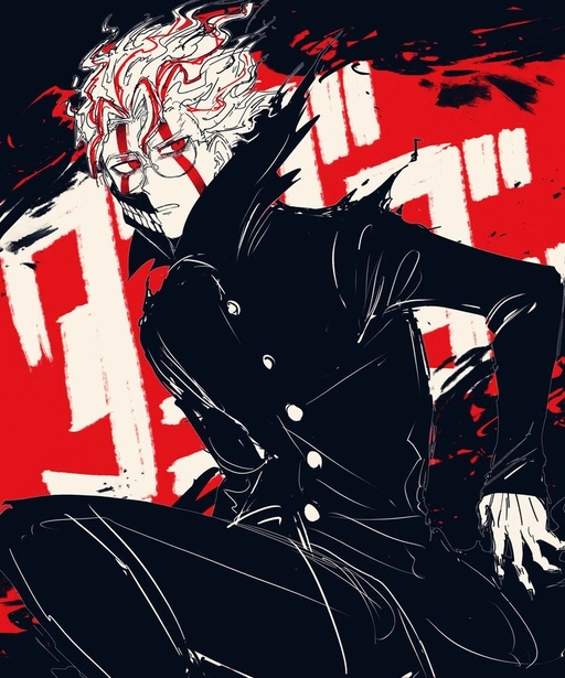 okarun pfp black theme