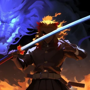 rengoku pfp sharp eyes