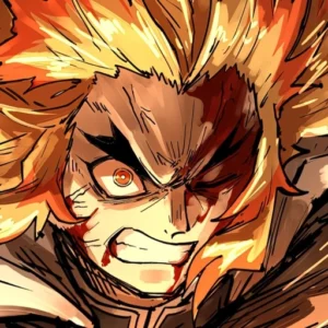 rengoku pfp bright flames