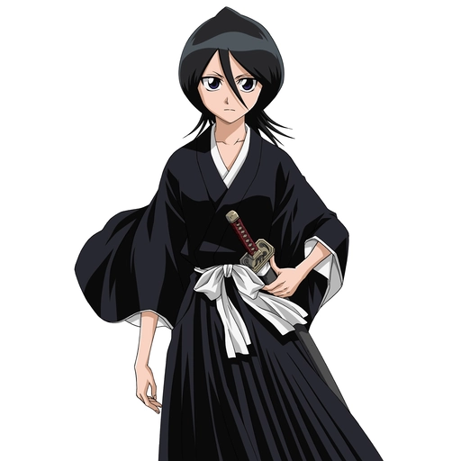 black and white rukia pfp